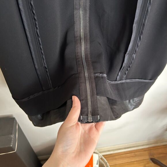 Rag & Bone Leather and Satin Trim Dress - Picture 8 of 11